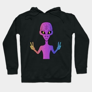 Funny Alien Purple Hoodie